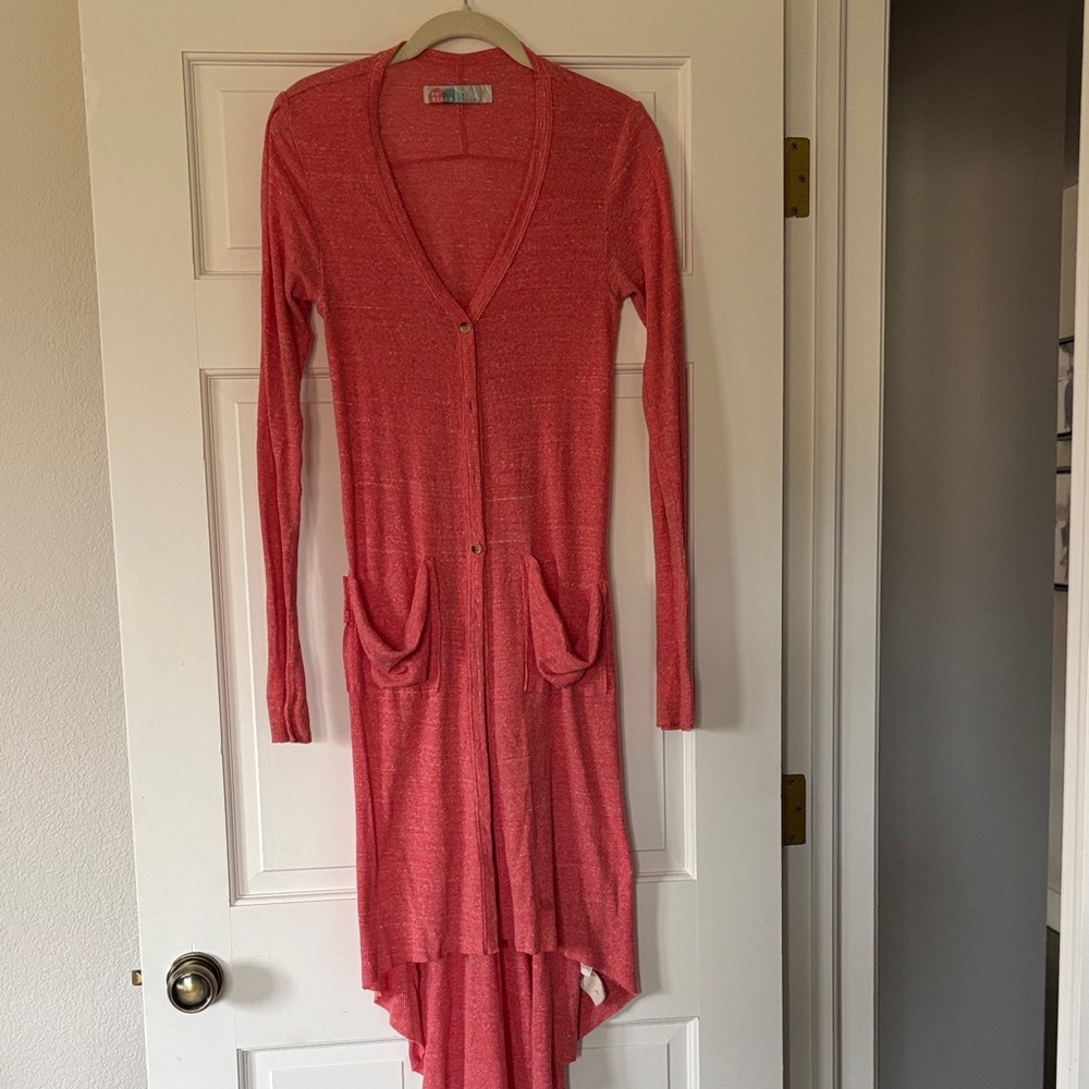 Free People Long Cardigan top